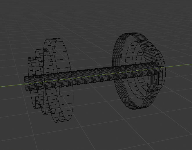 Low Poly Dumbbell preview image 2
